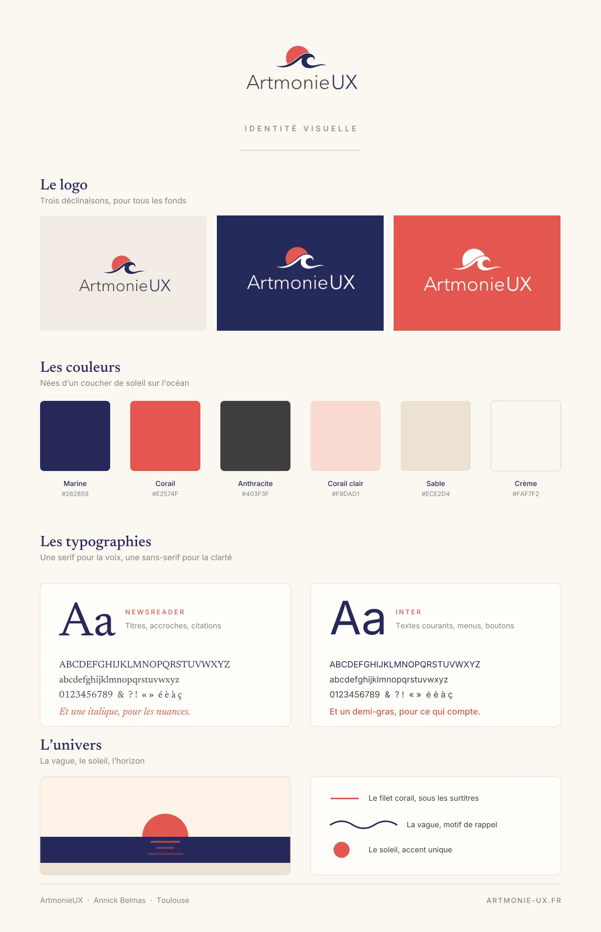 Charte graphique Artmonie-UX